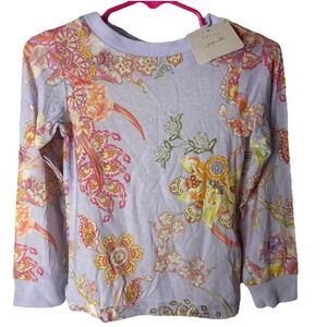 Petite Papinelle Pajama Set Girls 2T Kids Coco Misty Lilac Floral NWT
